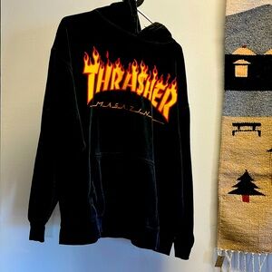 Thrasher hoodie hooded sweatshirt vintage y2k skate